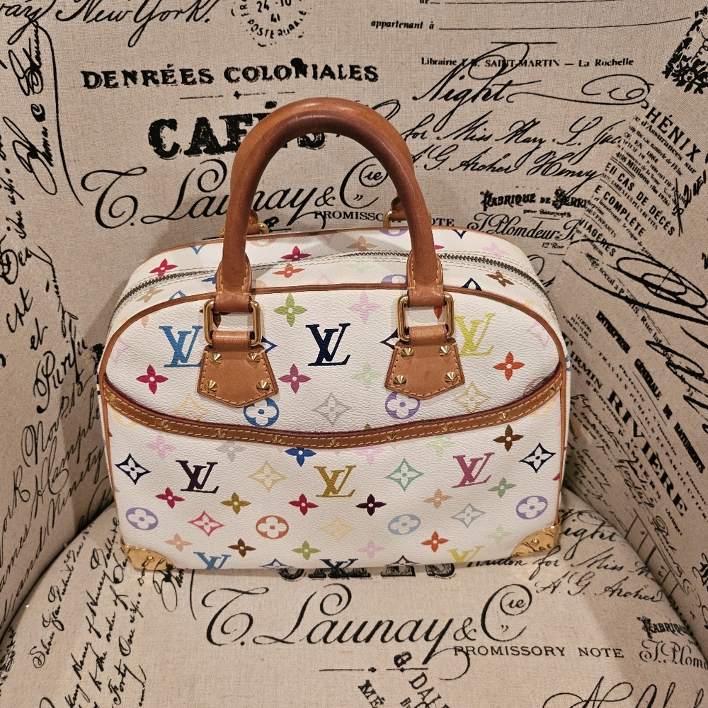 Louis Vuitton Trouville Handbag Multicolor Monogram